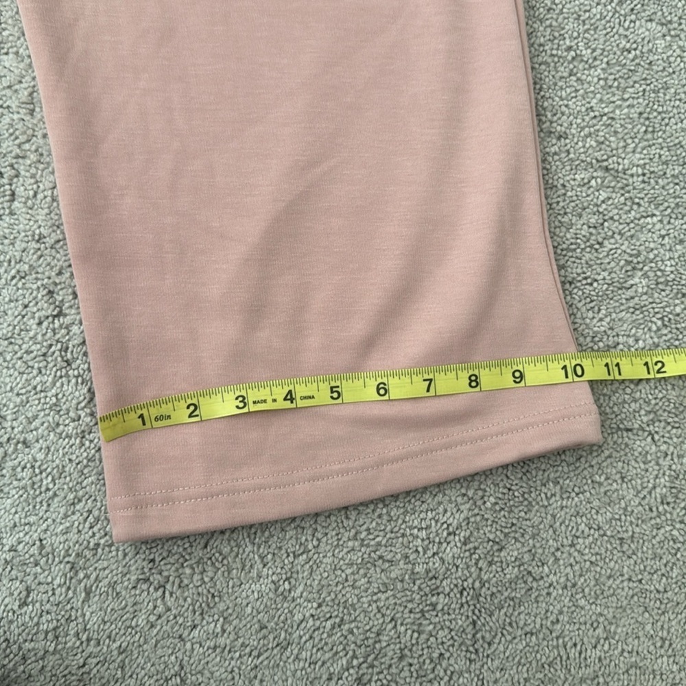 Berkshire Homewear French Terry Cardigan & Flare Pant Set | Size 1X | Pink - Picture 11 of 11